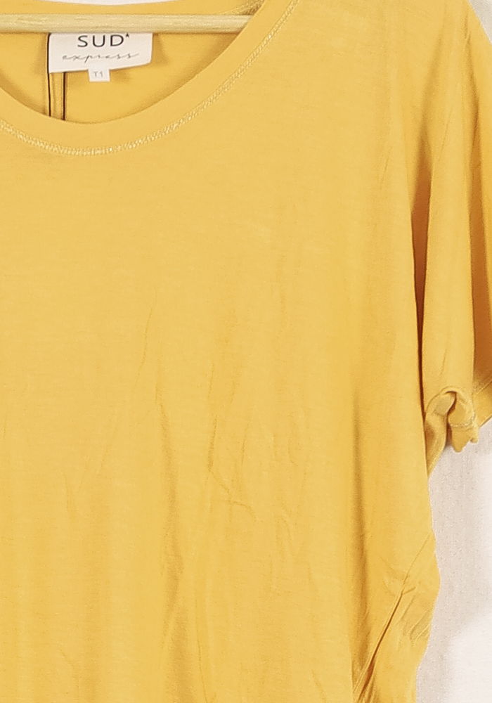 Tee-shirt Jaune - Taille S/36 de la marque Sud express | PARAD65982 - Vendu par Paradigme - Image 3