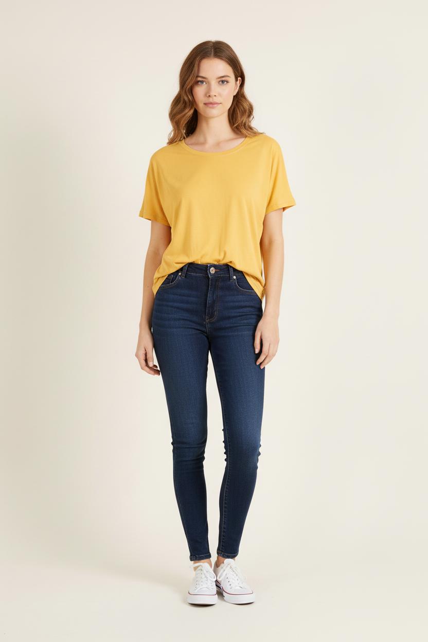 Tee-shirt Jaune - Taille S/36 de la marque Sud express | PARAD65982 - Vendu par Paradigme - Image 1