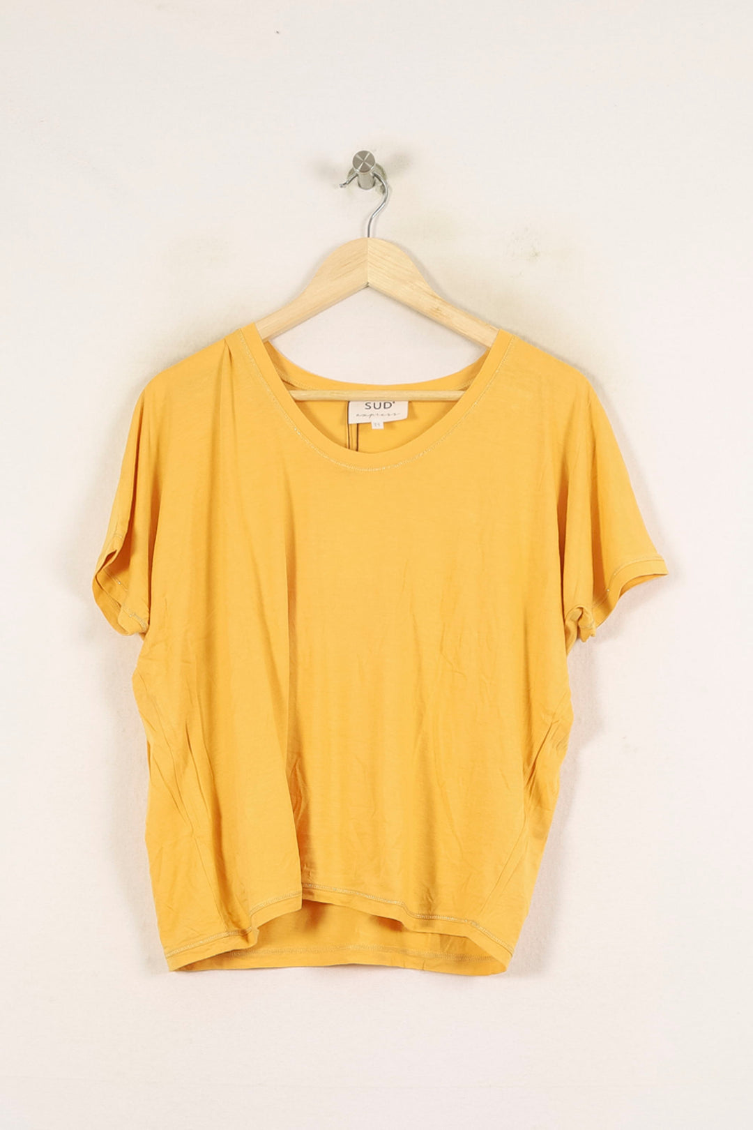 Tee-shirt Jaune - Taille S/36 de la marque Sud express | PARAD65982 - Vendu par Paradigme - Image 2