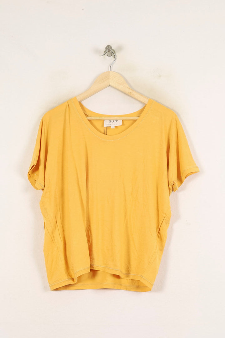 Tee-shirt Jaune - Taille S/36 de la marque Sud express | PARAD65982 - Vendu par Paradigme - Image 2