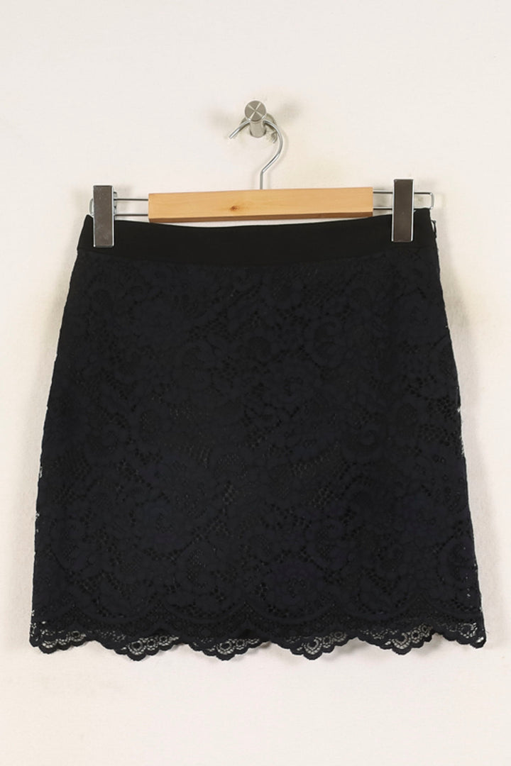 Jupe Courte Bleue - Taille S/36 de la marque Claudie Pierlot | PARAD65984 - Vendu par Paradigme - Image 2