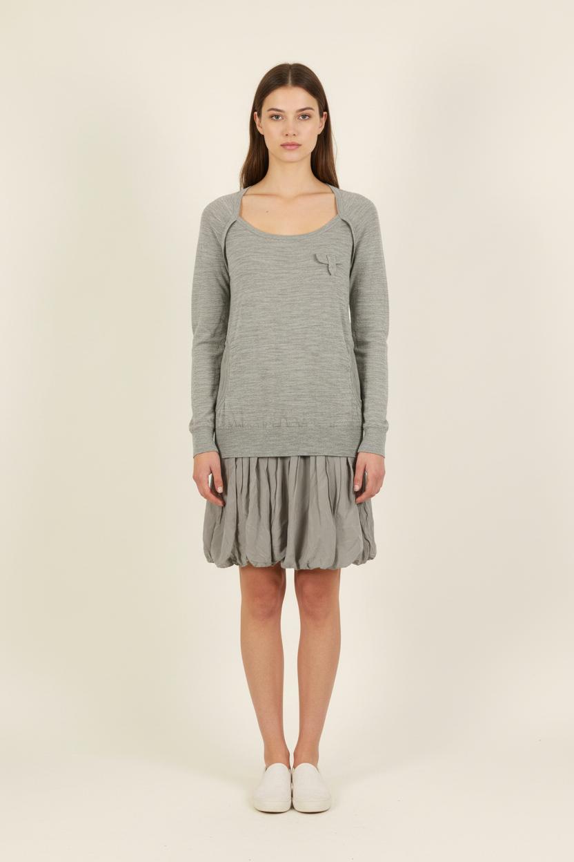 Robe Pull Grise - Taille S/36 de la marque Comptoir des Cotonniers | PARAD65988 - Vendu par Paradigme - Image 1