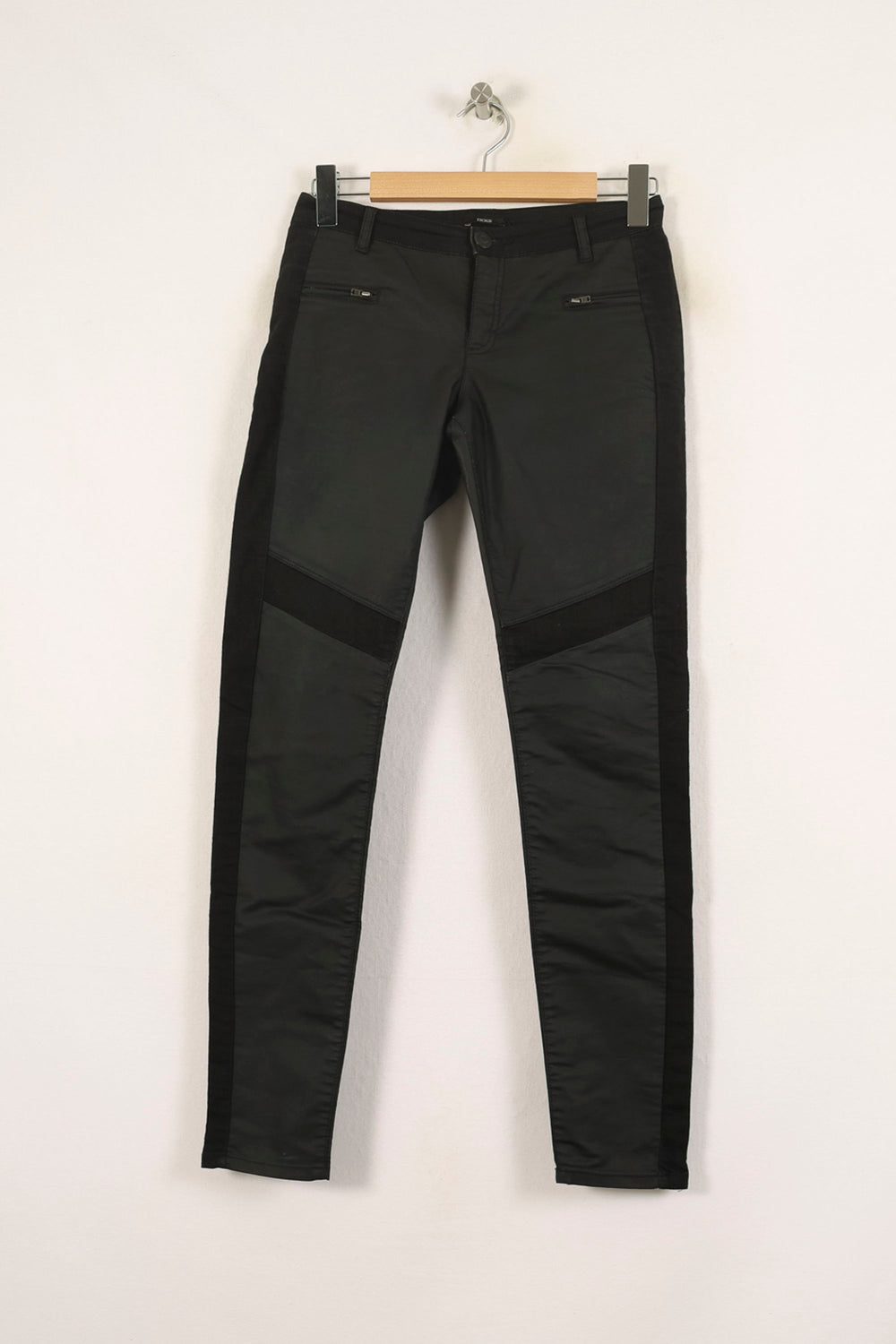 Pantalon Cuir Noir - Taille S/36 de la marque IKKS | PARAD65989 - Vendu par Paradigme - Image 2