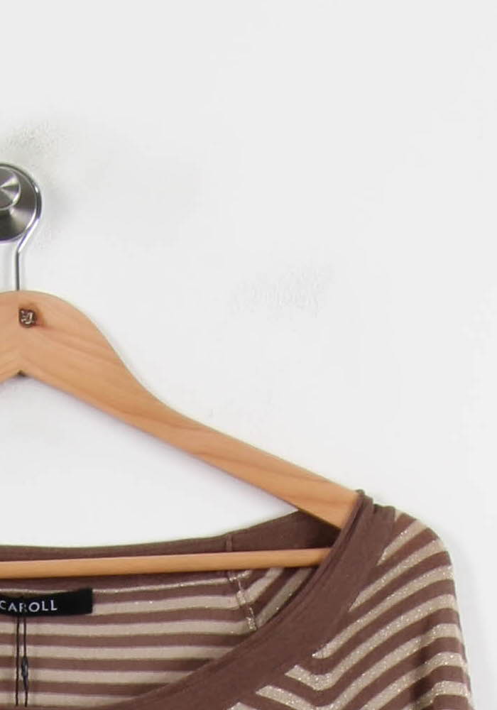 Pull Marron et Beige - Taille S/36 de la marque Caroll | PARAD65991 - Vendu par Paradigme - Image 3