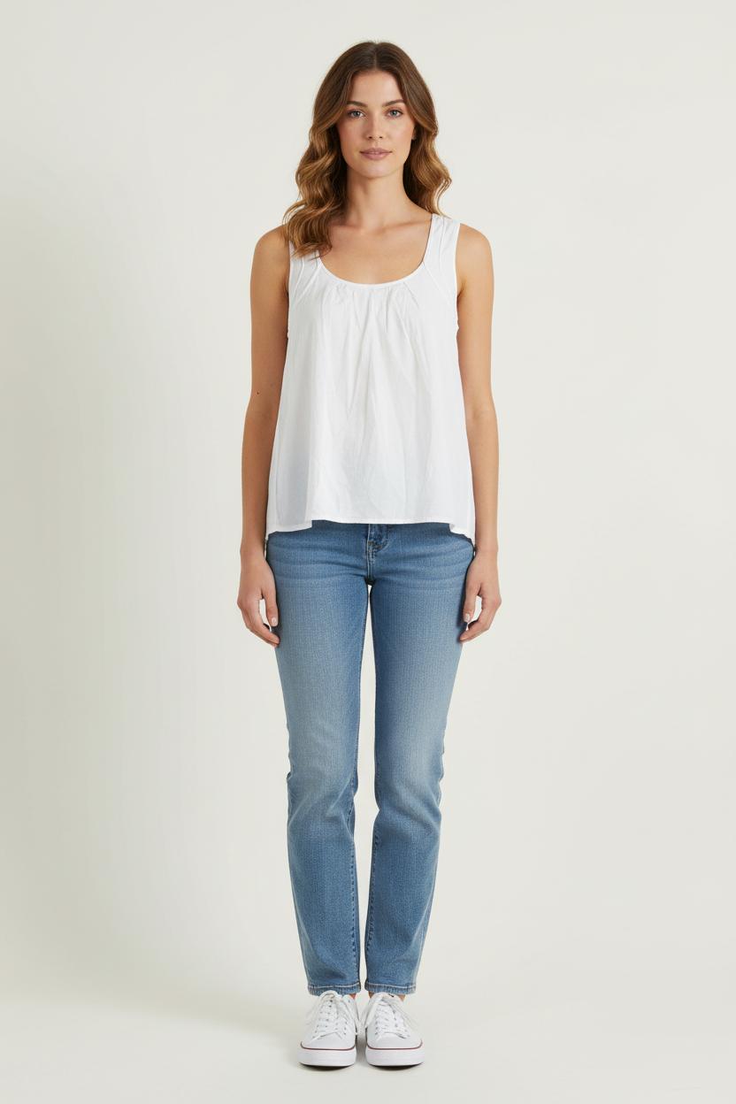Débardeur Blanc - Taille M/38 de la marque One Step | PARAD66002 - Vendu par Paradigme - Image 1