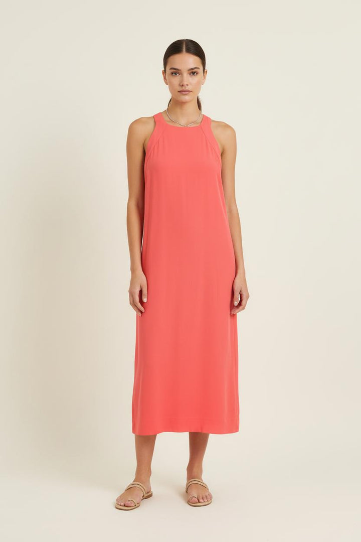 Robe Midi Rose - Taille S/36 de la marque Sandro | PARAD66006 - Vendu par Paradigme - Image 1
