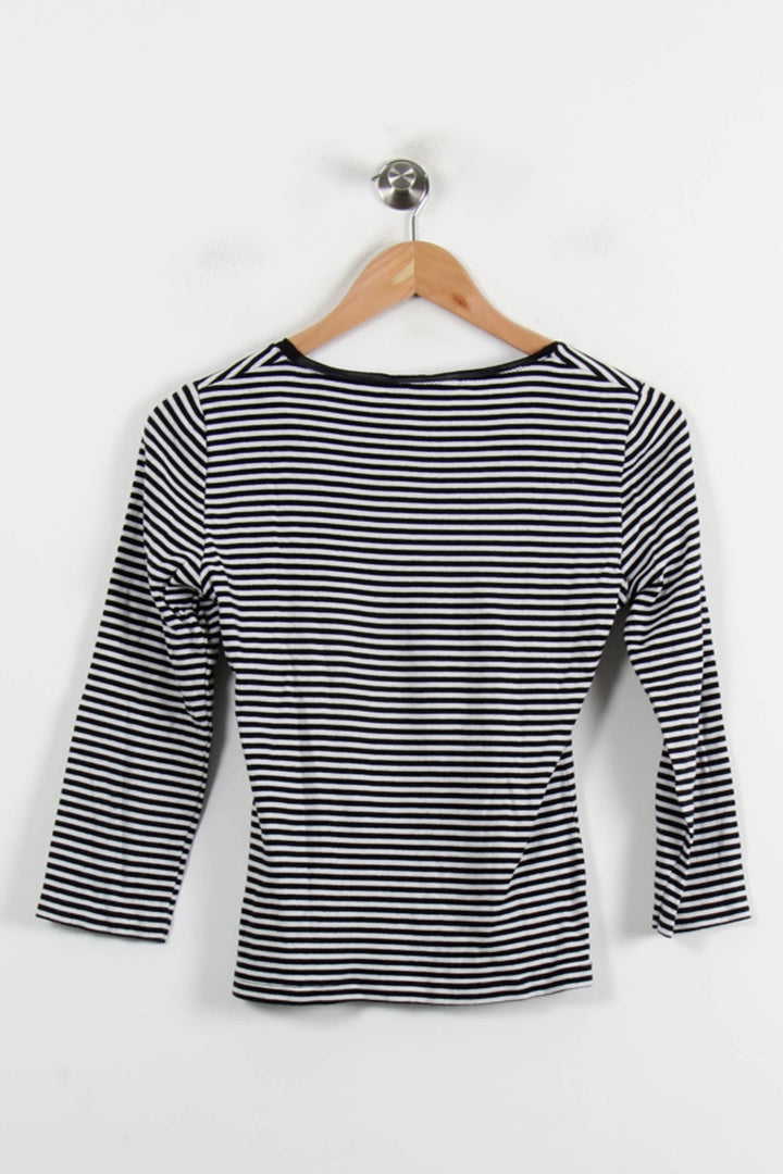 Marinière Noir et Blanc - Taille S/36 de la marque Gerard Darel | PARAD66009 - Vendu par Paradigme - Image 4