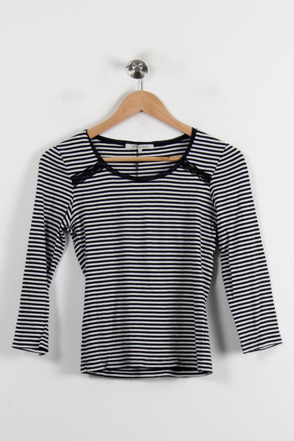 Marinière Noir et Blanc - Taille S/36 de la marque Gerard Darel | PARAD66009 - Vendu par Paradigme - Image 2