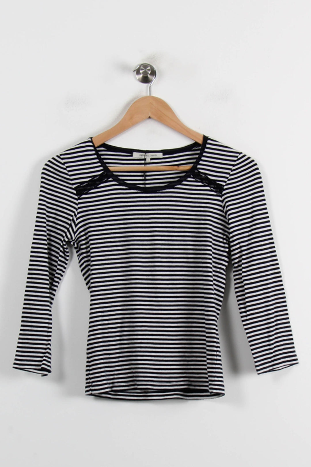 Marinière Noir et Blanc - Taille S/36 de la marque Gerard Darel | PARAD66009 - Vendu par Paradigme - Image 2
