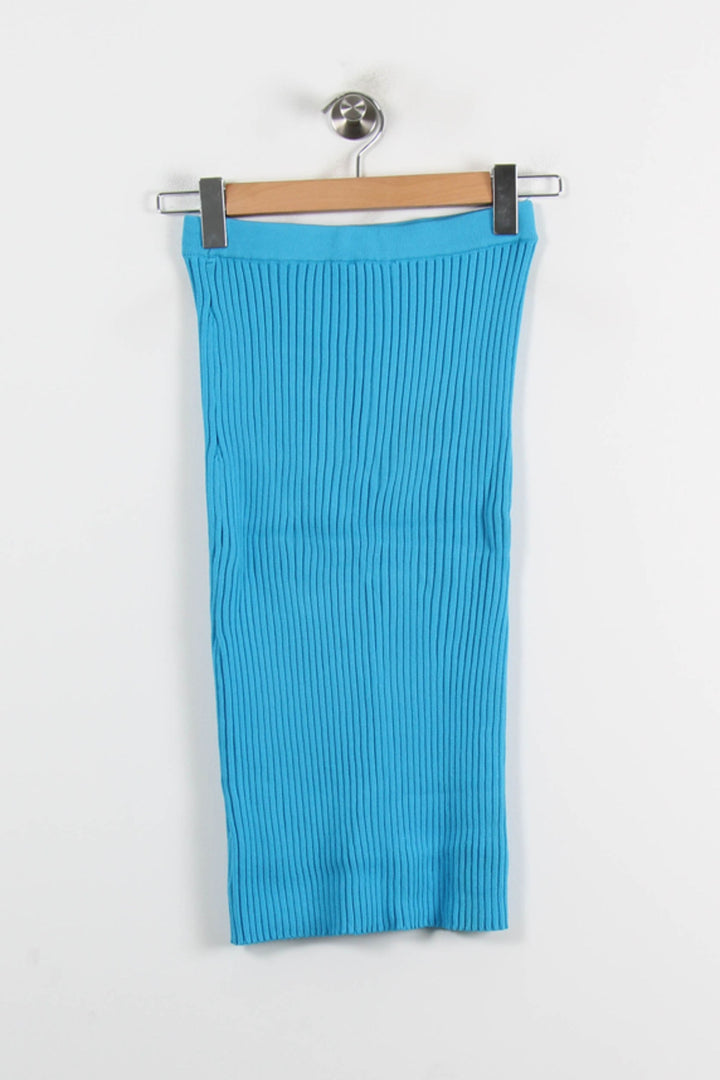 Jupe Crayon Bleue - Taille XS/34 de la marque Suncoo | PARAD66014 - Vendu par Paradigme - Image 4