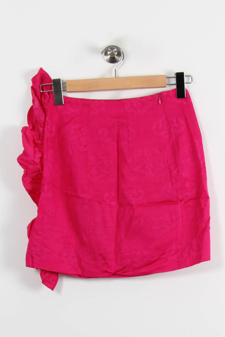 Jupe Portefeuille Rose - Taille XS/34 de la marque Sandro | PARAD66017 - Vendu par Paradigme - Image 4