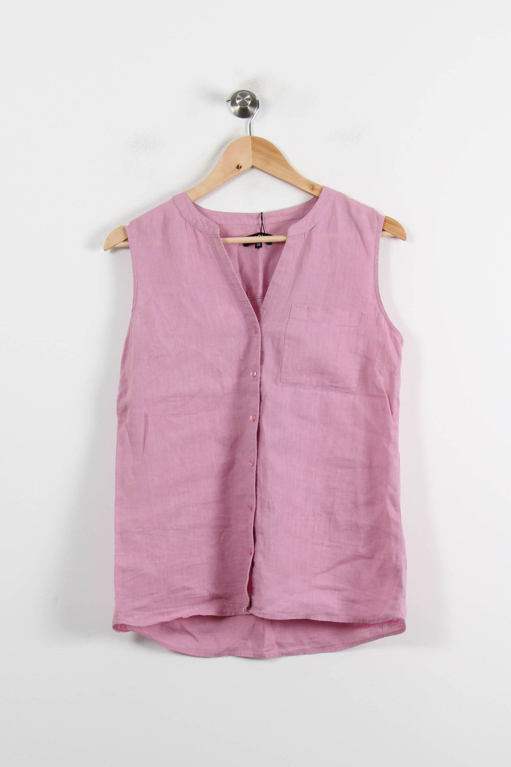 Chemise Sans Manches Rose - Taille M/38 de la marque Caroll | PARAD66031 - Vendu par Paradigme - Image 2