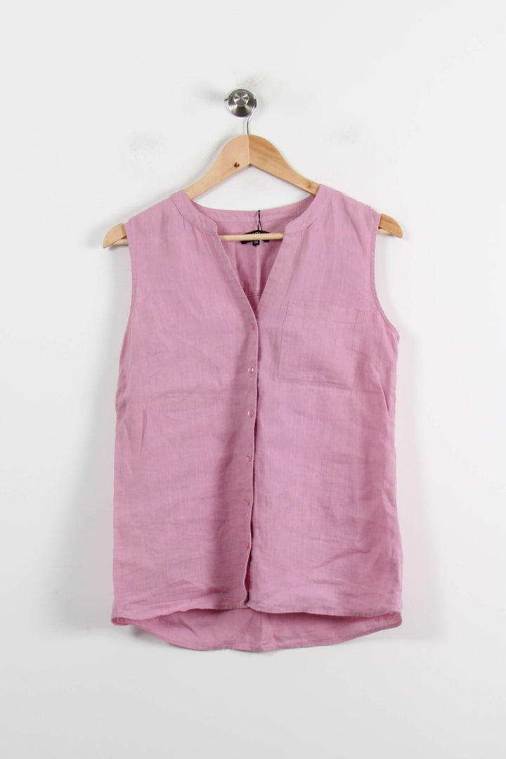 Chemise Sans Manches Rose - Taille M/38 de la marque Caroll | PARAD66031 - Vendu par Paradigme - Image 2