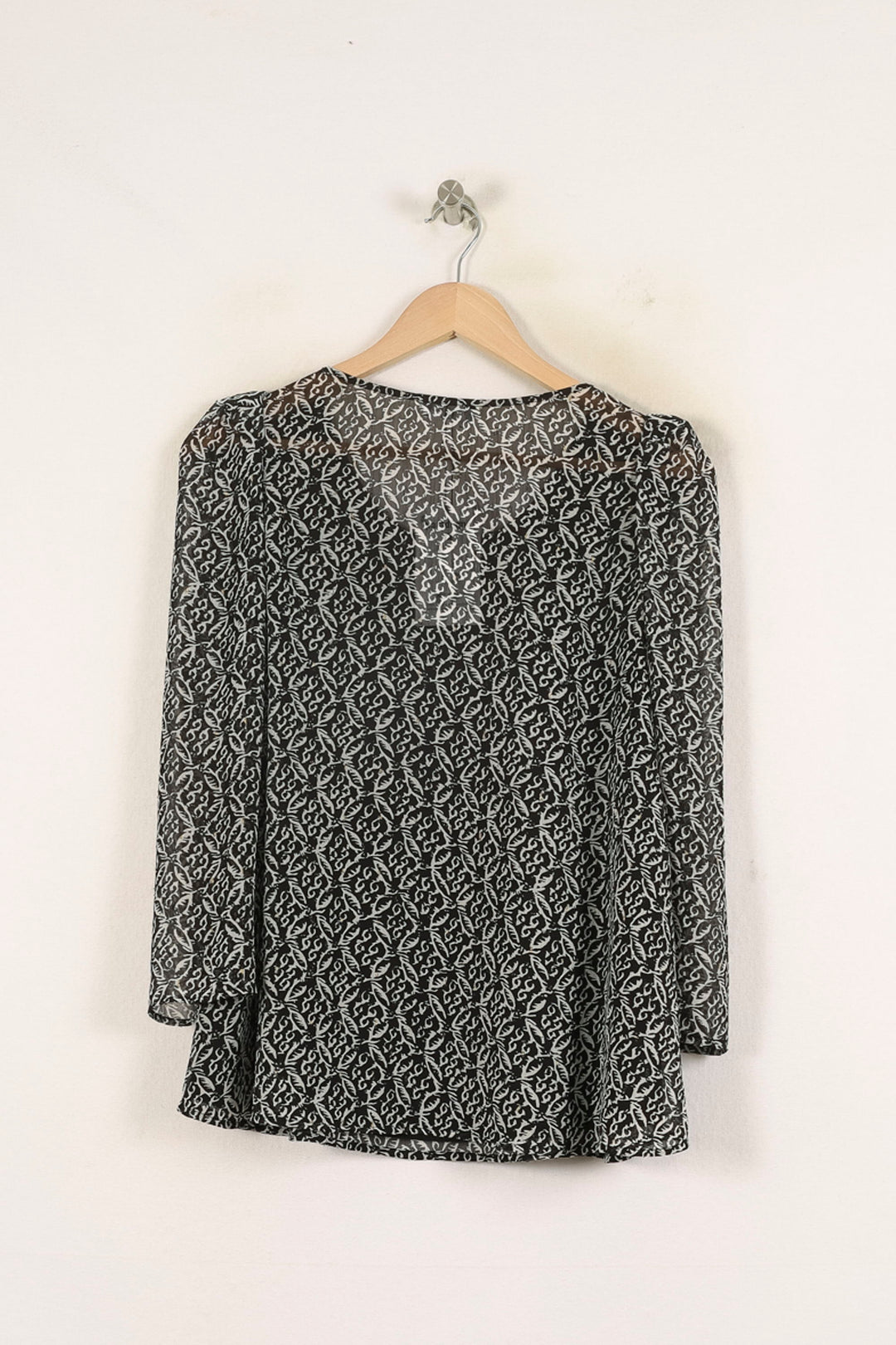 Blouse Noire et Blanche - Taille S/36 de la marque Claudie Pierlot | PARAD66034 - Vendu par Paradigme - Image 4