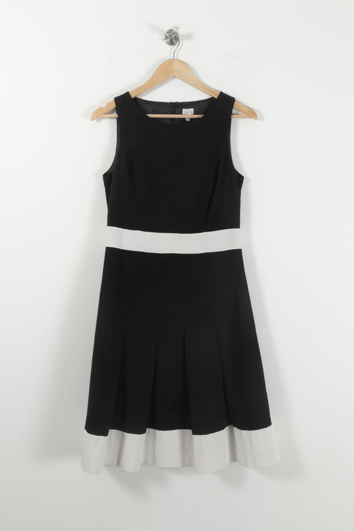 Robe Midi Noire et Blanche - Taille M/38 de la marque Maison 123 | PARAD66047 - Vendu par Paradigme - Image 2