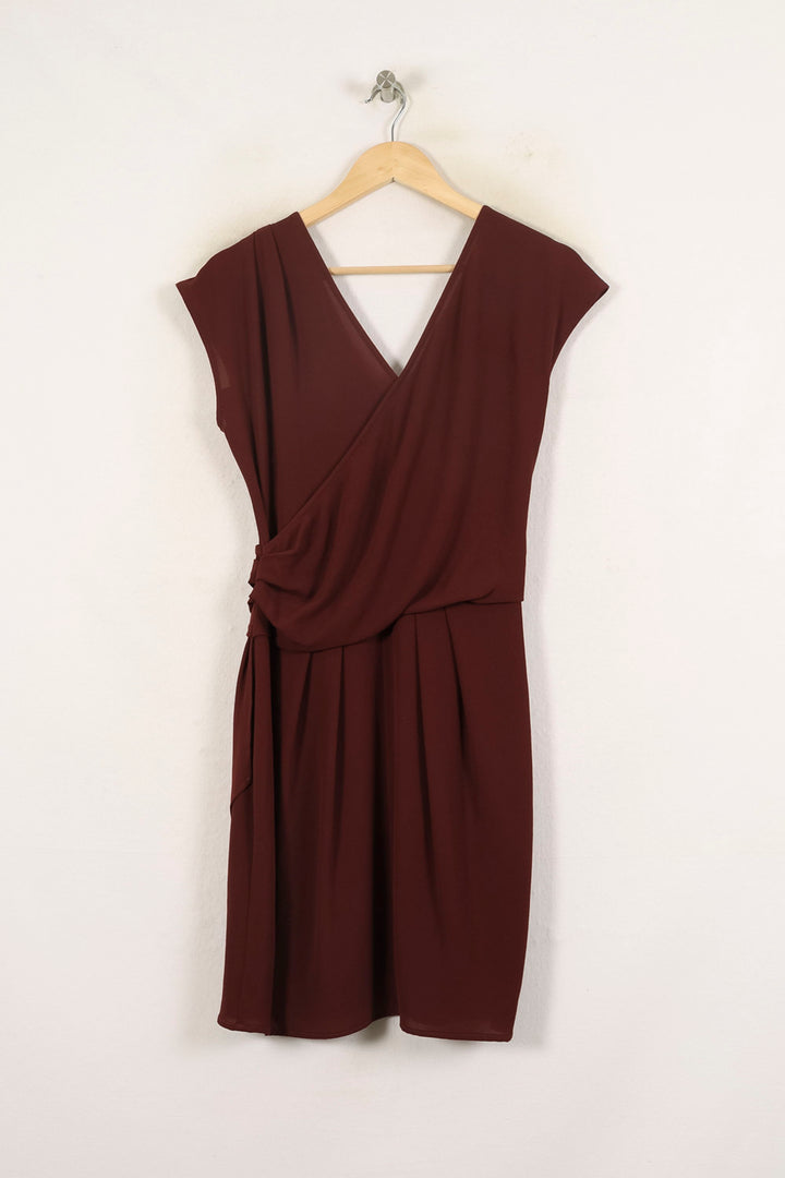 Robe Portefeuille Bordeaux - Taille M/38 de la marque IKKS | PARAD66057 - Vendu par Paradigme - Image 4