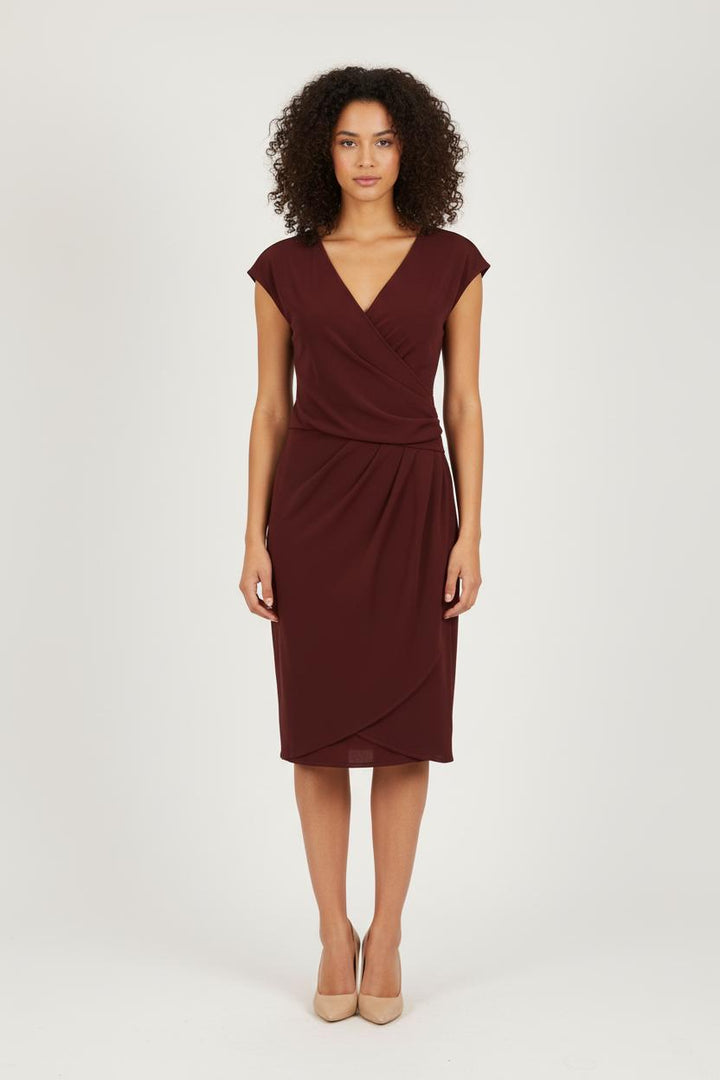 Robe Portefeuille Bordeaux - Taille M/38 de la marque IKKS | PARAD66057 - Vendu par Paradigme - Image 1