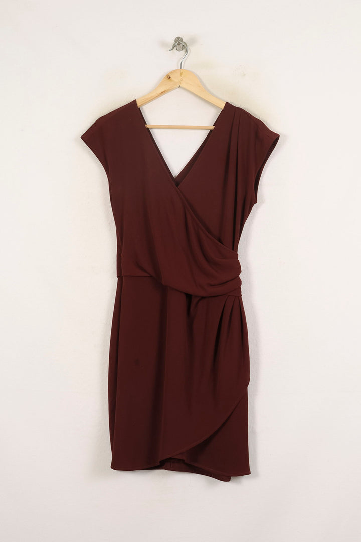 Robe Portefeuille Bordeaux - Taille M/38 de la marque IKKS | PARAD66057 - Vendu par Paradigme - Image 2