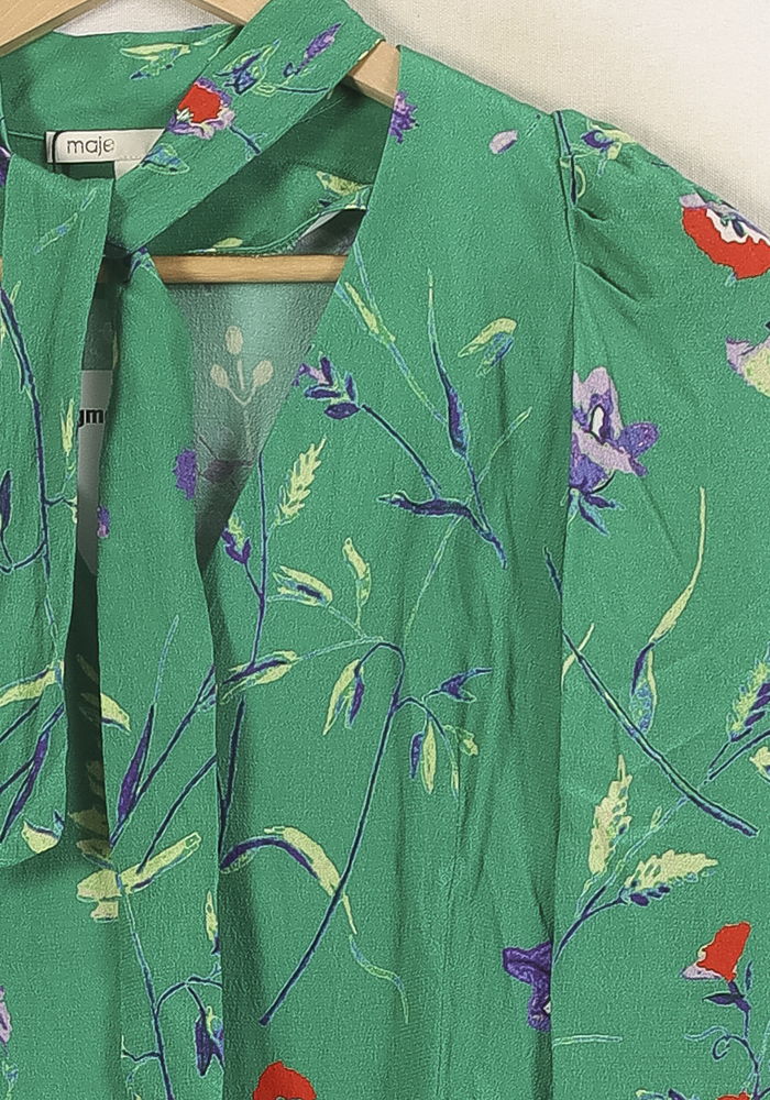Blouse Verte - Taille S/36 de la marque Maje | PARAD66061 - Vendu par Paradigme - Image 3