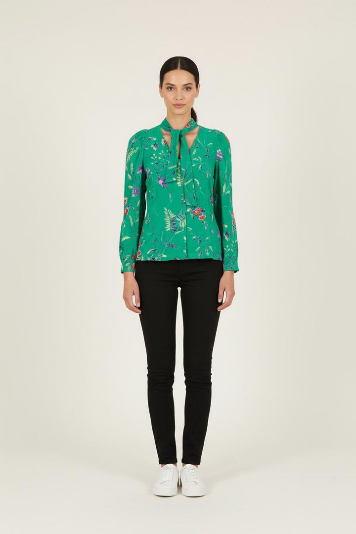 Blouse Verte - Taille S/36 de la marque Maje | PARAD66061 - Vendu par Paradigme - Image 1