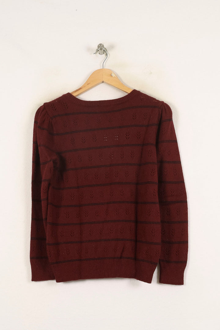Pull Bordeaux - Taille M/38 de la marque Claudie Pierlot | PARAD66068 - Vendu par Paradigme - Image 4