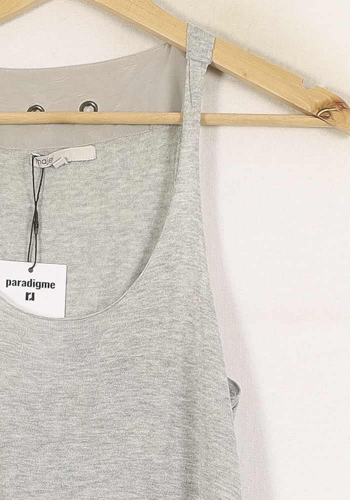 Débardeur Gris - Taille M/38 de la marque Maje | PARAD66071 - Vendu par Paradigme - Image 3
