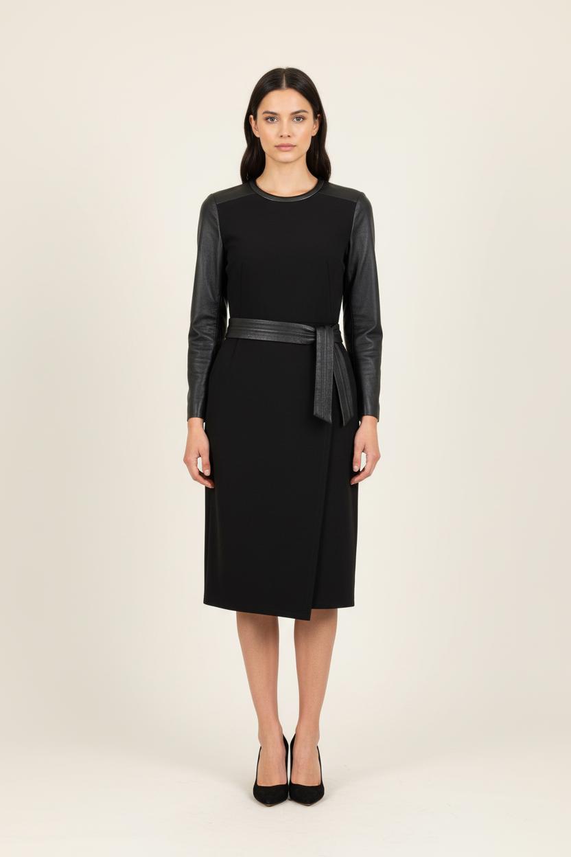 Robe Midi Noire - Taille M/38 de la marque The Kooples | PARAD66077 - Vendu par Paradigme - Image 1