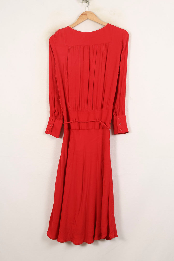 Robe Longue Rouge - Taille S/36 de la marque ba&sh | PARAD66080 - Vendu par Paradigme - Image 4