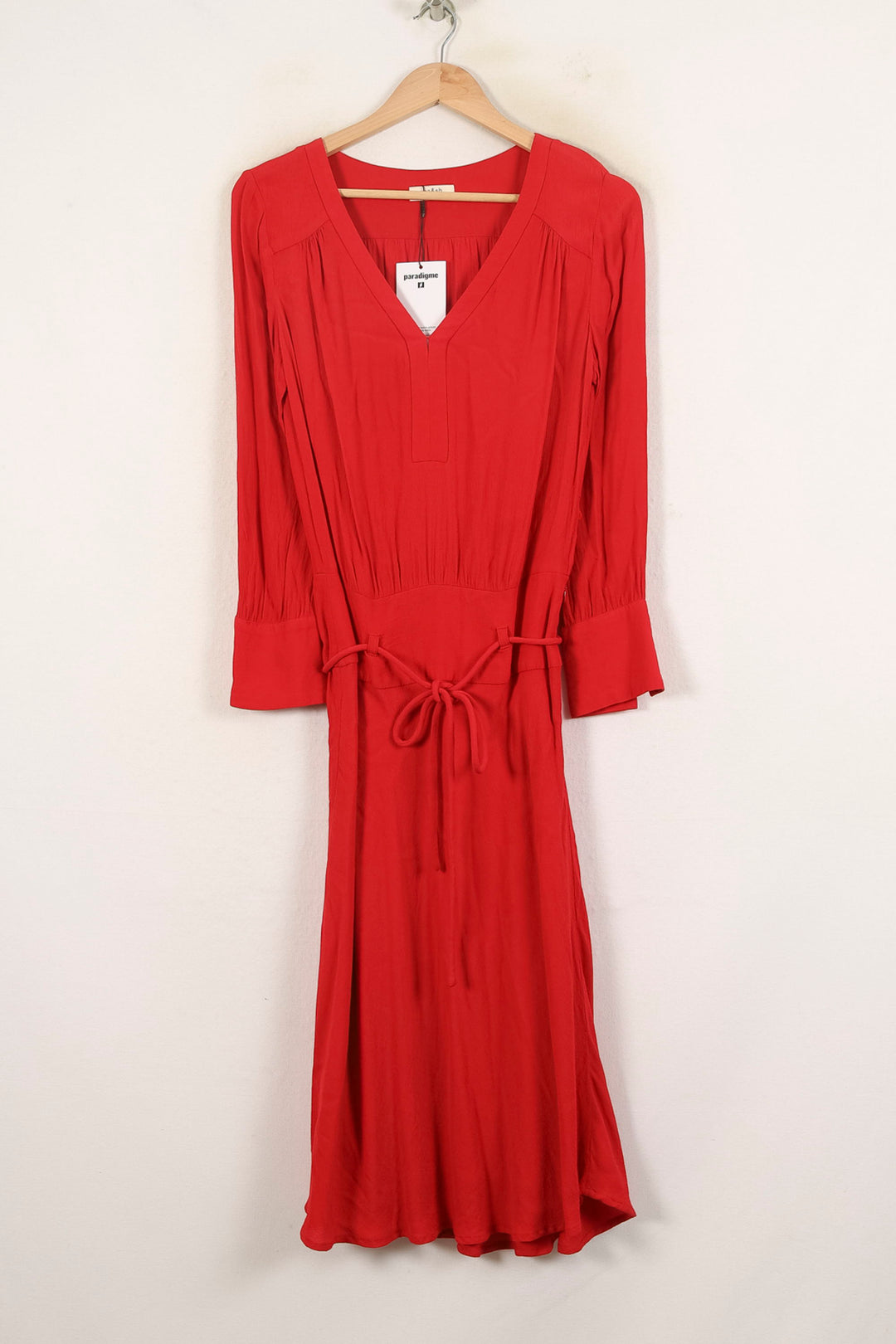 Robe Longue Rouge - Taille S/36 de la marque ba&sh | PARAD66080 - Vendu par Paradigme - Image 2