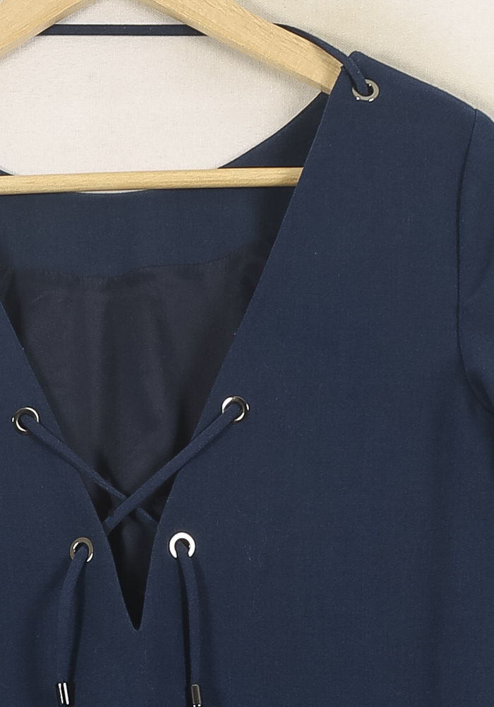 Robe Droite Bleue - Taille S/36 de la marque ba&sh | PARAD66081 - Vendu par Paradigme - Image 3