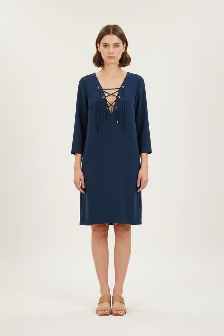 Robe Droite Bleue - Taille S/36 de la marque ba&sh | PARAD66081 - Vendu par Paradigme - Image 1