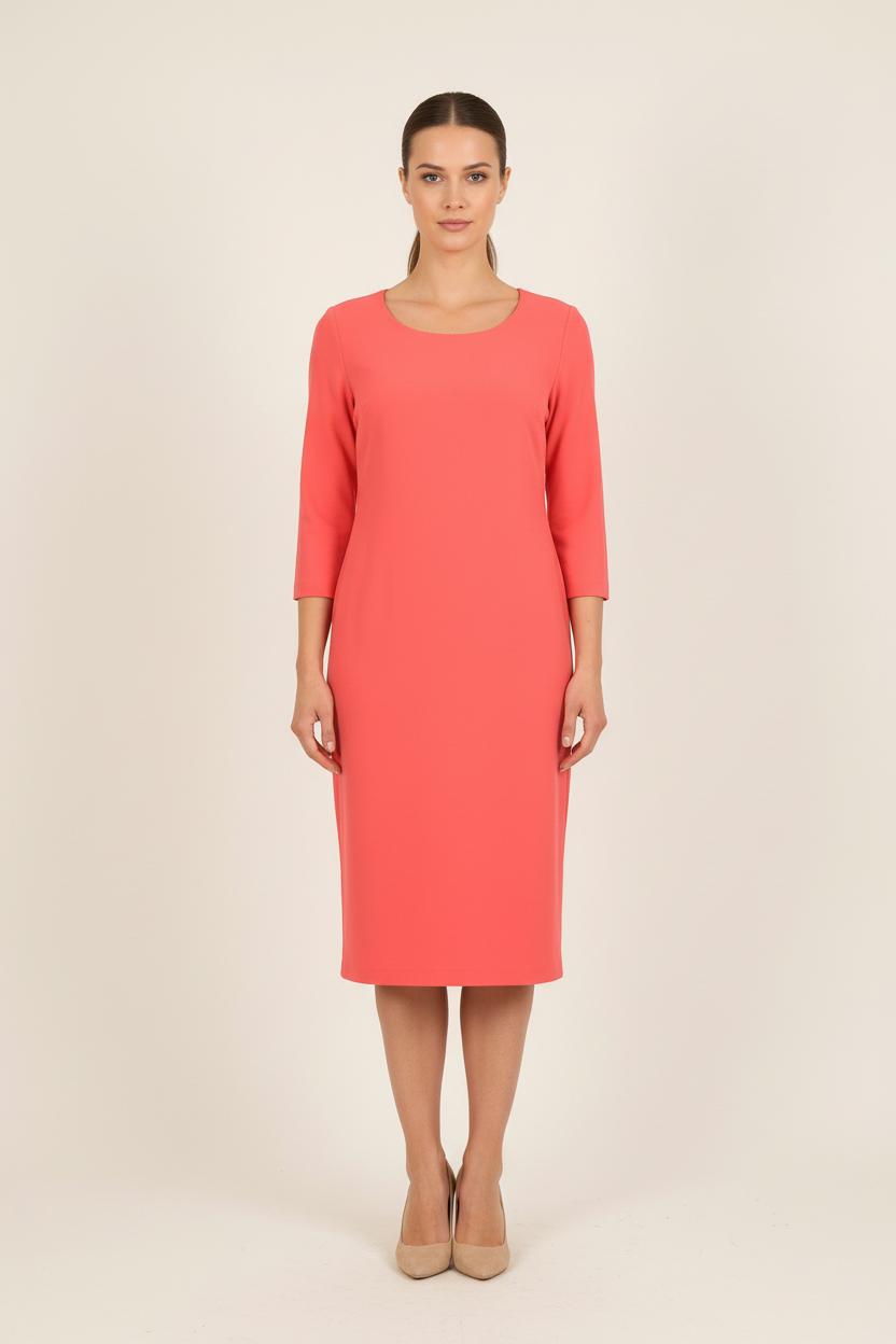 Robe Midi Rose - Taille S/36 de la marque Sandro | PARAD66083 - Vendu par Paradigme - Image 1