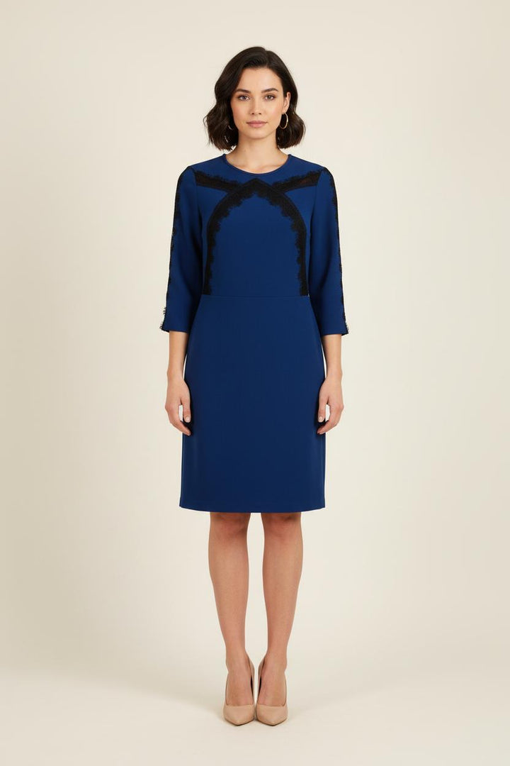 Robe Bleu et Noire - Taille S/36 de la marque Sandro | PARAD66084 - Vendu par Paradigme - Image 1