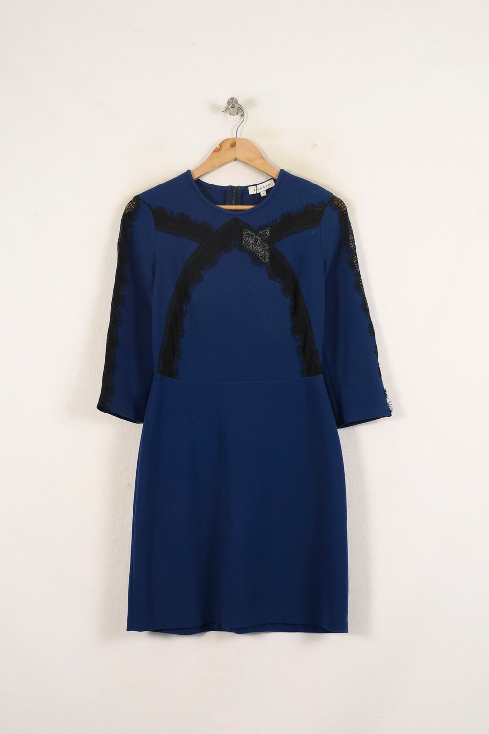 Robe Bleu et Noire - Taille S/36 de la marque Sandro | PARAD66084 - Vendu par Paradigme - Image 2