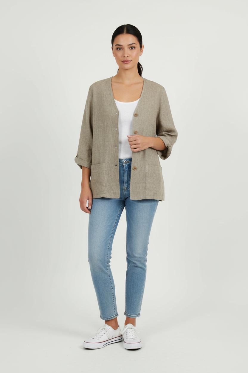 Veste Grise - Taille L/40 de la marque Sud express | PARAD66092 - Vendu par Paradigme - Image 1