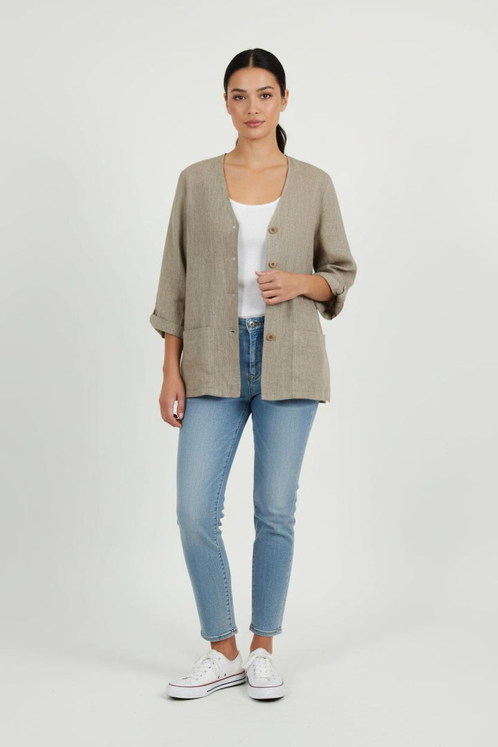 Veste Grise - Taille L/40 de la marque Sud express | PARAD66092 - Vendu par Paradigme - Image 1