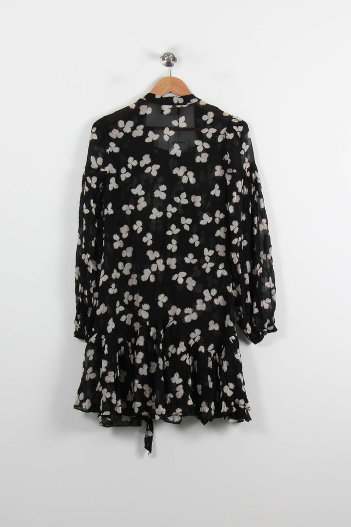 Robe Midi Noire et Blanche - Taille S/36 de la marque The Kooples | PARAD66094 - Vendu par Paradigme - Image 4