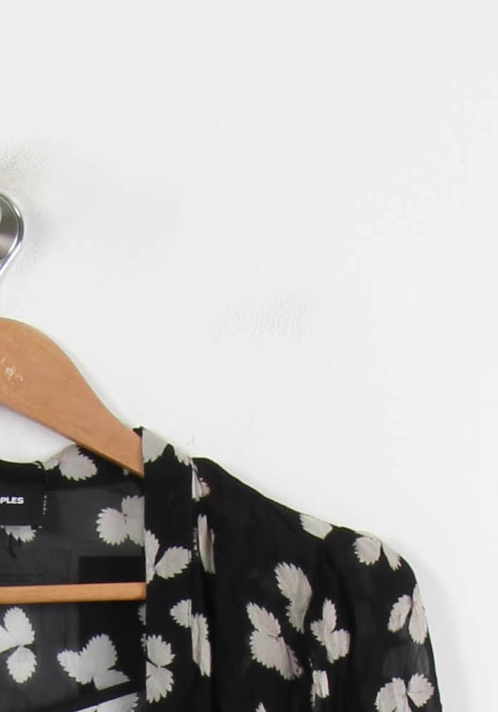 Robe Midi Noire et Blanche - Taille S/36 de la marque The Kooples | PARAD66094 - Vendu par Paradigme - Image 3