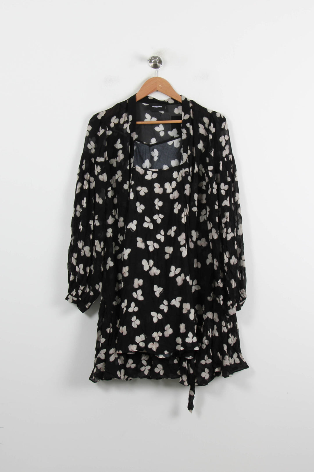 Robe Midi Noire et Blanche - Taille S/36 de la marque The Kooples | PARAD66094 - Vendu par Paradigme - Image 2