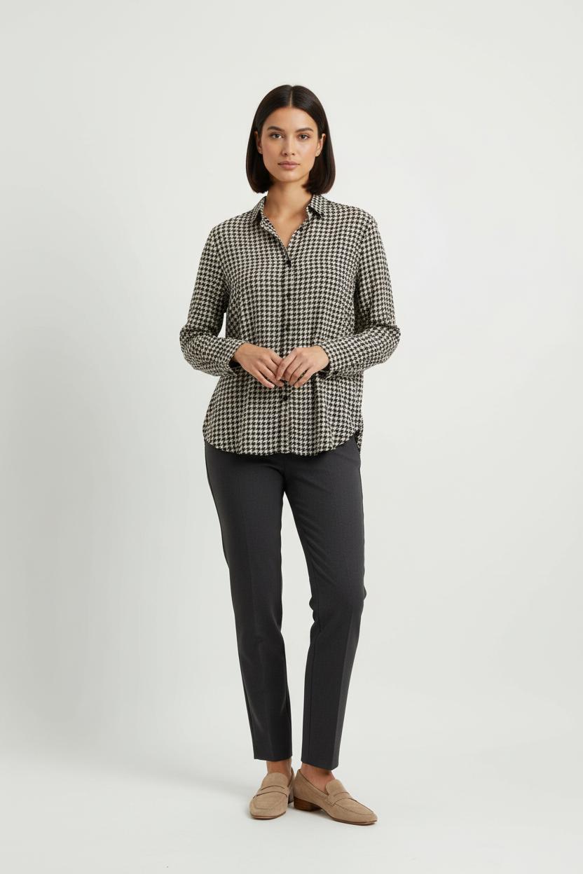 Chemise Noire et Blanche - Taille S/36 de la marque Pablo | PARAD66095 - Vendu par Paradigme - Image 1