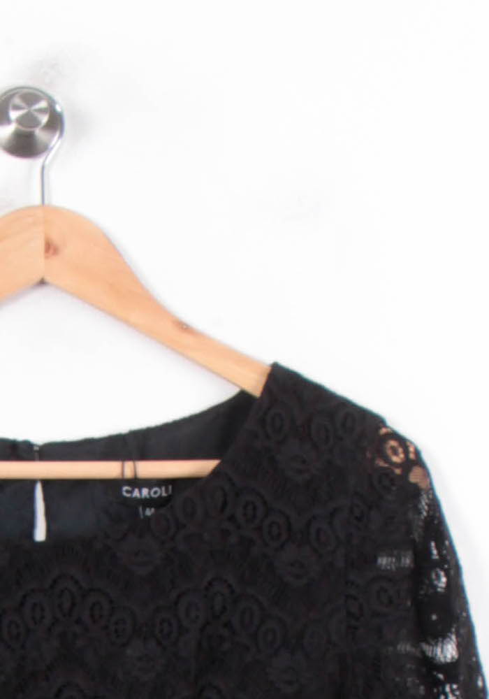 Robe En Dentelle Noire - Taille XXL/44 de la marque Caroll | PARAD66127 - Vendu par Paradigme - Image 3
