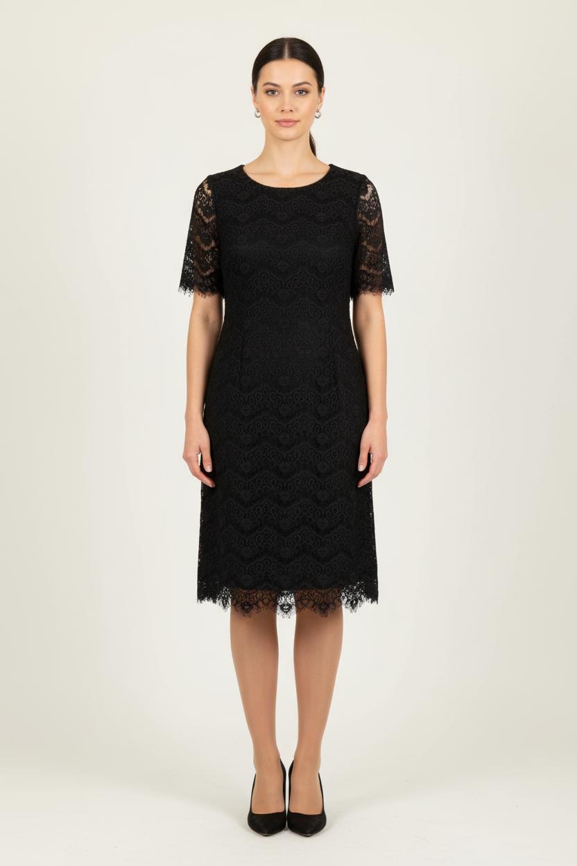 Robe En Dentelle Noire - Taille XXL/44 de la marque Caroll | PARAD66127 - Vendu par Paradigme - Image 1