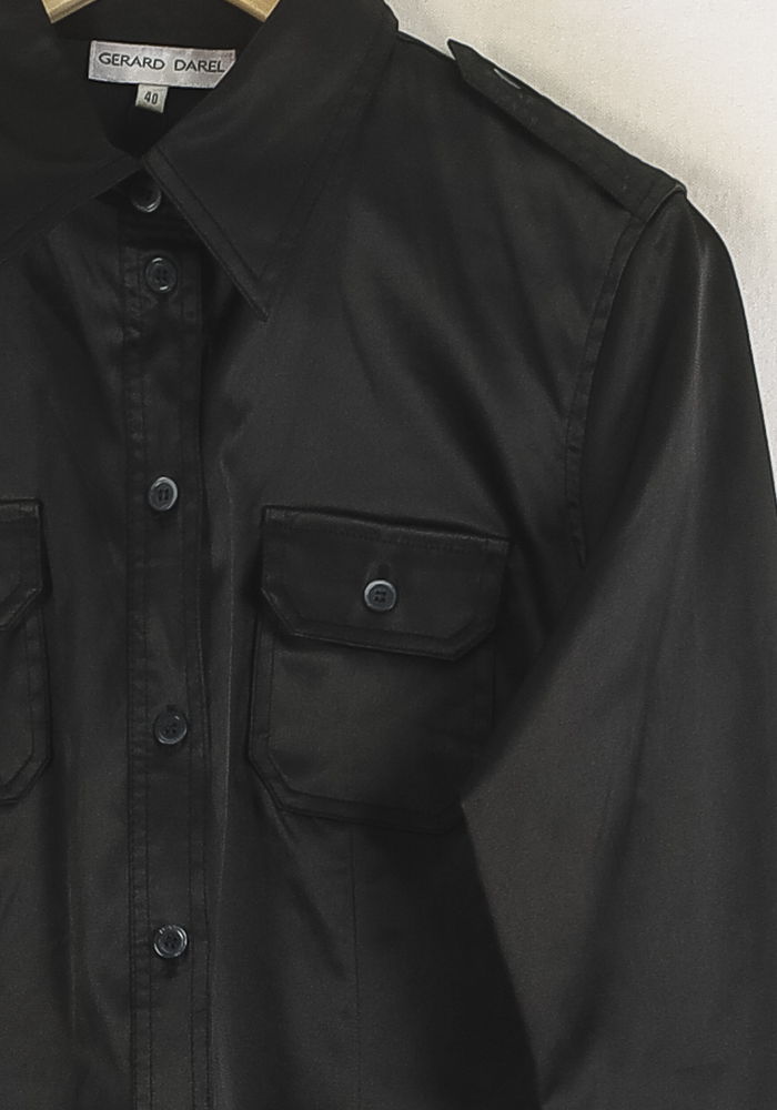 Chemise Noire - Taille L/40 de la marque Gerard Darel | PARAD66140 - Vendu par Paradigme - Image 3