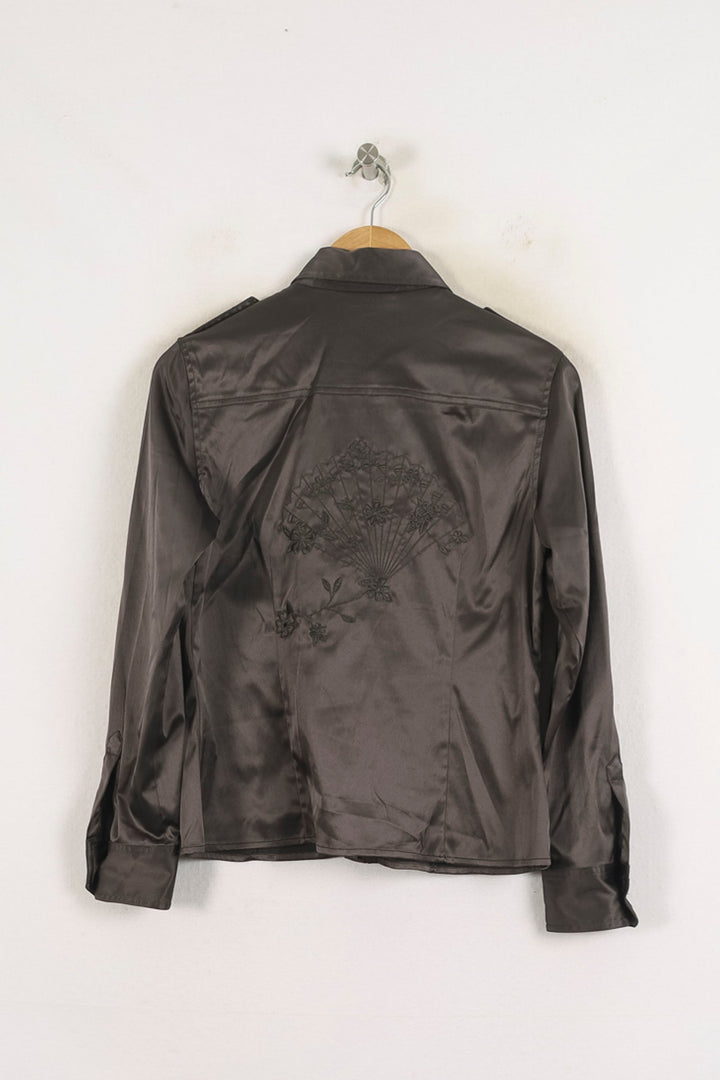 Chemise Grise - Taille L/40 de la marque Gerard Darel | PARAD66144 - Vendu par Paradigme - Image 4