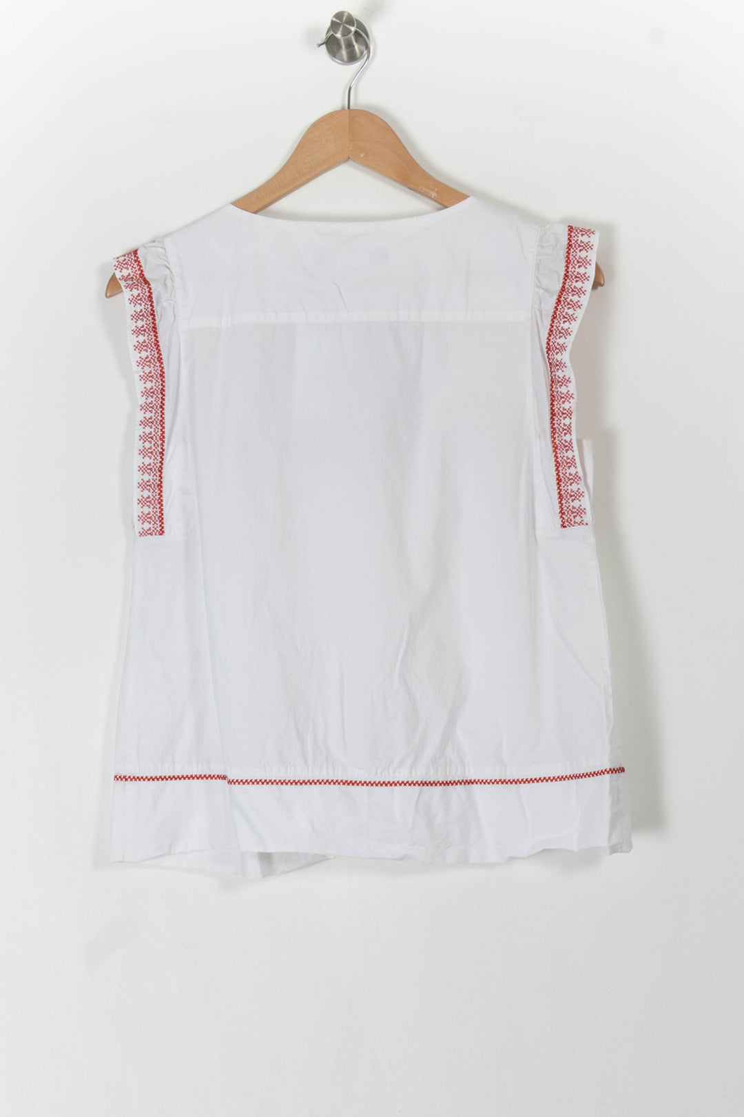 Blouse Blanche et Rouge - Taille M/38 de la marque Weekend Max Mara | PARAD66152 - Vendu par Paradigme - Image 4