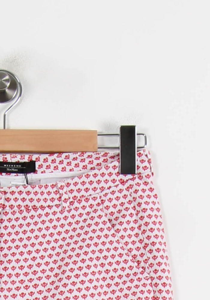 Pantalon Blanc et Rouge - Taille M/38 de la marque Weekend Max Mara | PARAD66153 - Vendu par Paradigme - Image 3