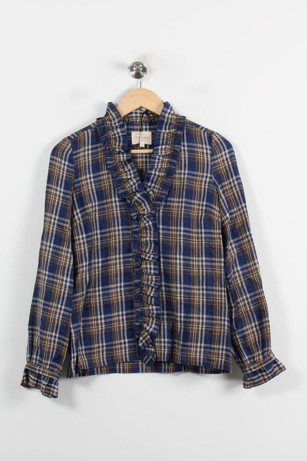 Chemise Bleue et Blanche - Taille XS/34 de la marque Sézane | PARAD66157 - Vendu par Paradigme - Image 2