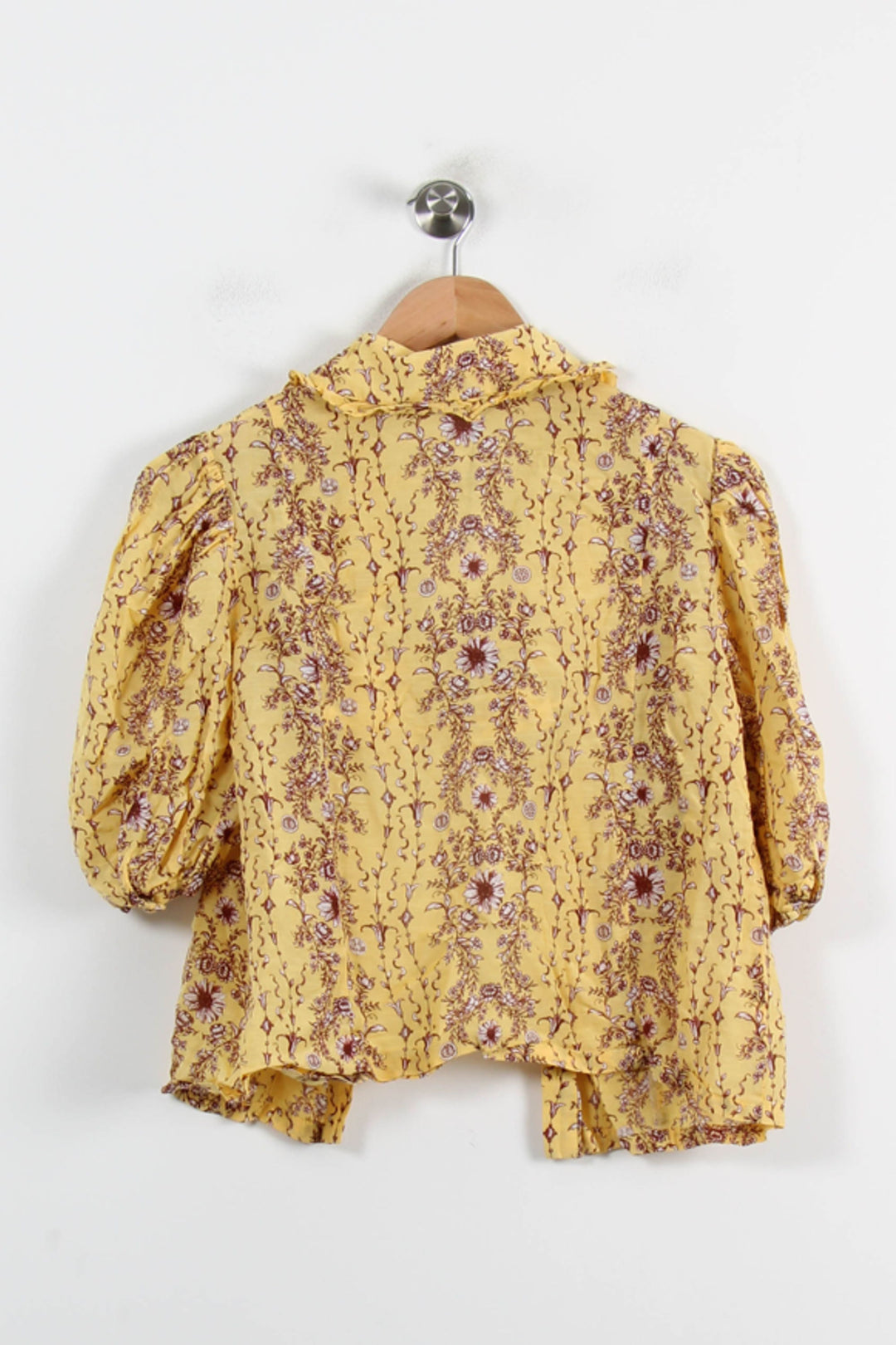 Blouse Jaune et Bordeaux - Taille L/40 de la marque Sandro | PARAD66159 - Vendu par Paradigme - Image 4