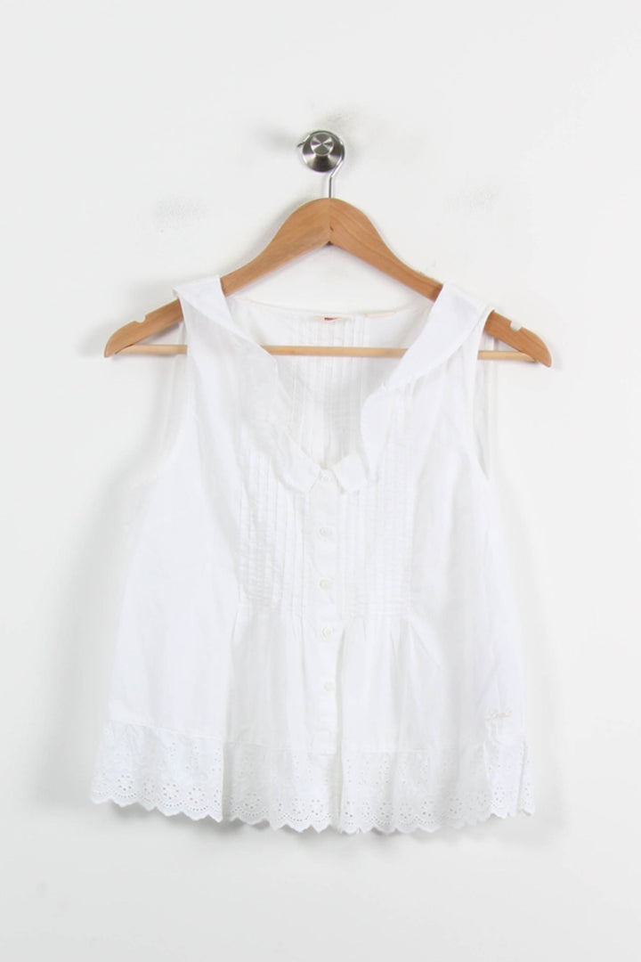 Blouse Blanche - Taille XS/34 de la marque Levi's | PARAD66162 - Vendu par Paradigme - Image 2