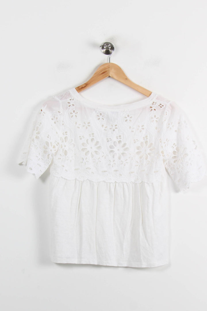 Tee-shirt Blanc - Taille S/36 de la marque Claudie Pierlot | PARAD66163 - Vendu par Paradigme - Image 4